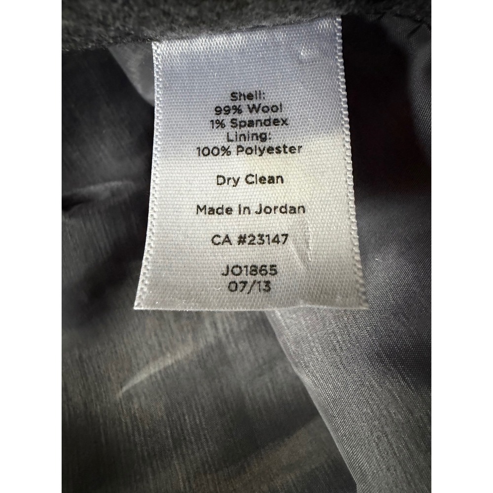 Talbots Petites Gray Wool Blend Side Zip Dress Pants Size 10P Straight Leg -EUC - Picture 14 of 14